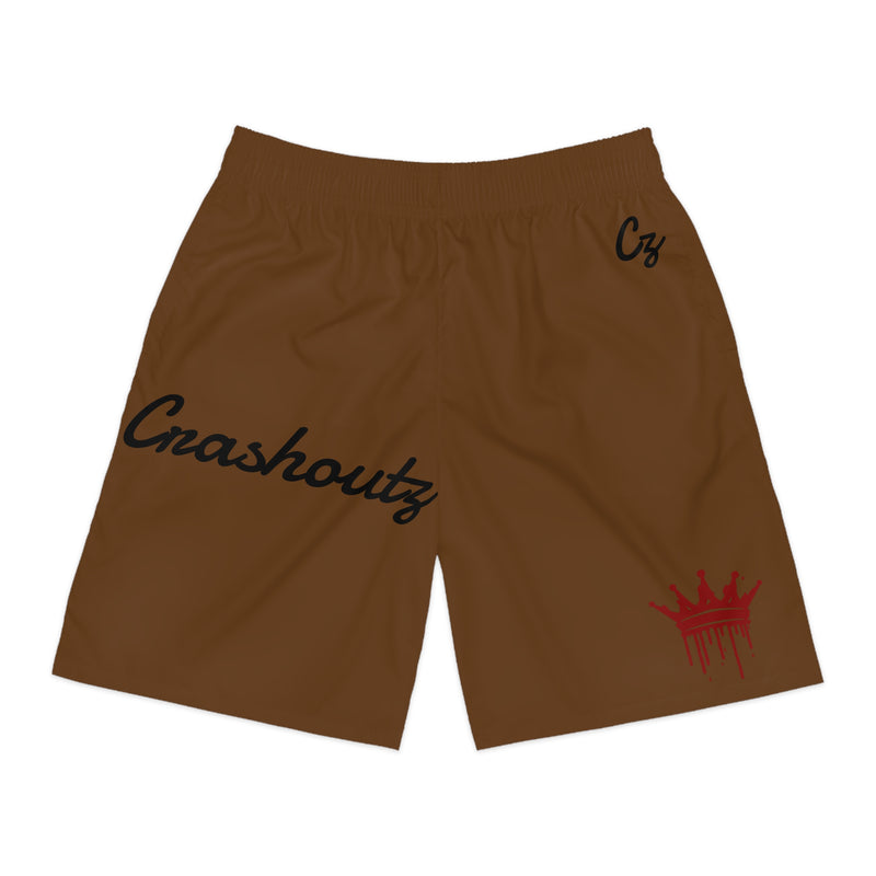 Crashoutz Dark Brown Jogger Shorts