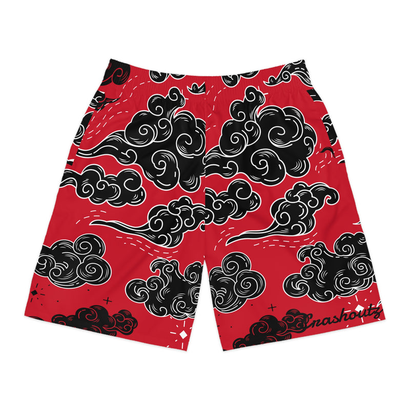 Crashoutz Red Cloudz Shorts