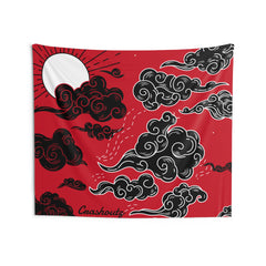 Crashoutz Crash houze 1 Indoor Wall Tapestries