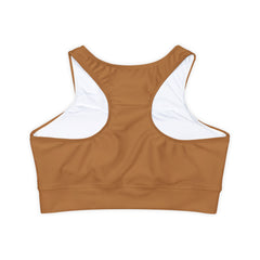 Crashoutz Mocha Fully Lined, Padded Sports Bra